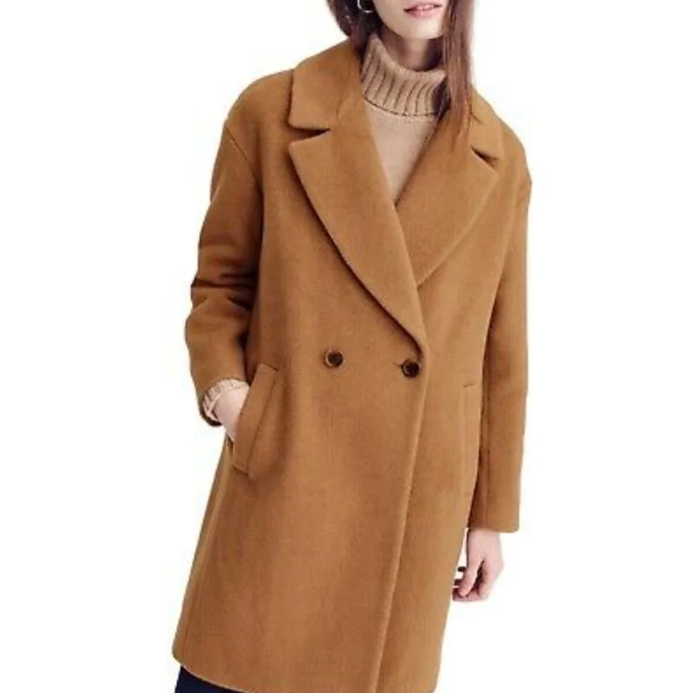 J. Crew Collection Camel Hair Relaxed Topcoat
